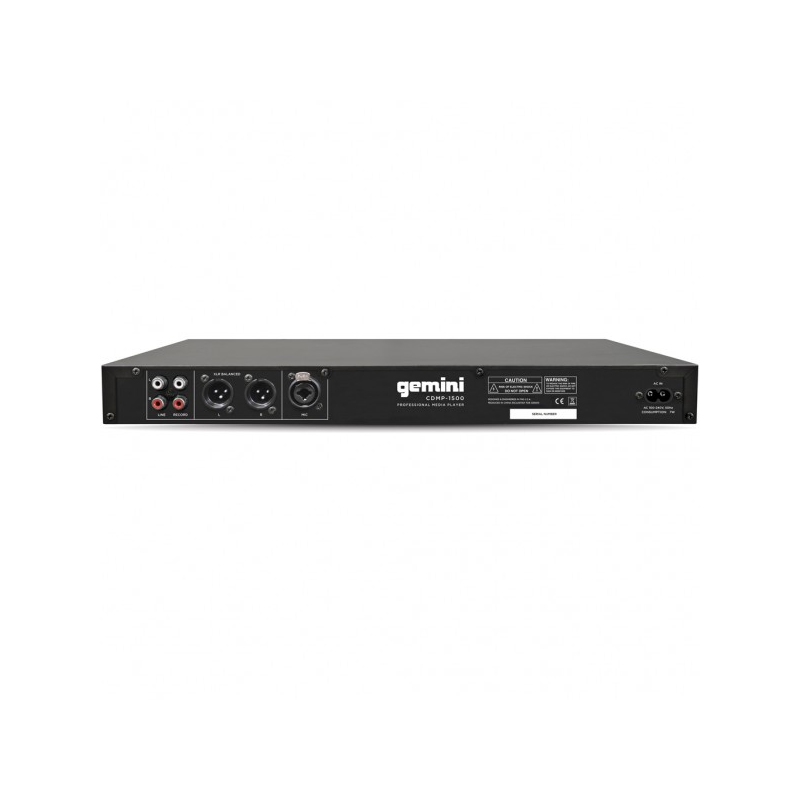 GEMINI - LETTORE CD / MP3 / USB 1U RACK