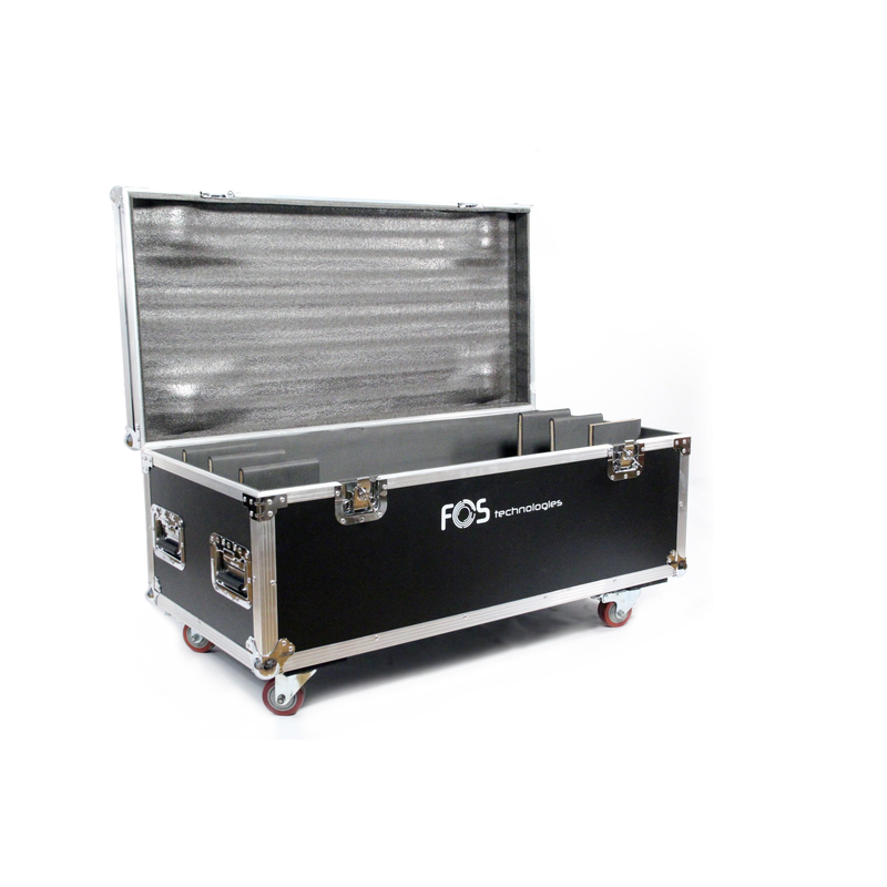 FOS TECHNOLOGIES - Flight case con ruote per 8 barre luminose da 1 m