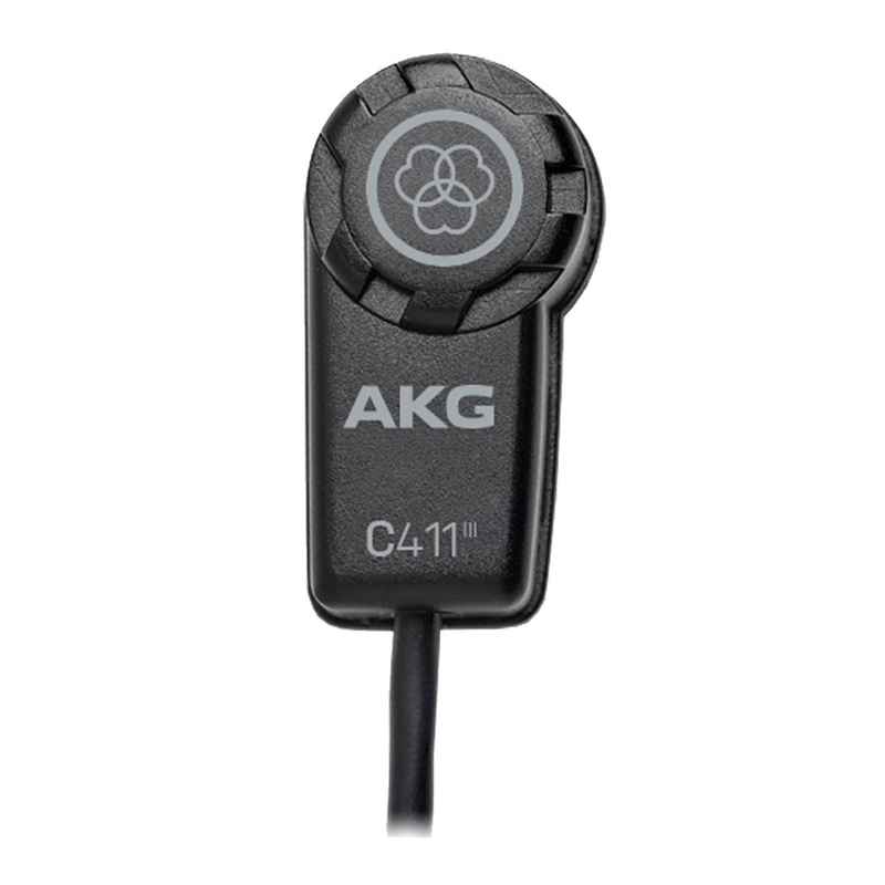 AKG - Microfono a contatto mini per chitarra acustica, mandolino, violino e la maggior perte degli strumenti a corda. Include adesivo senza solventi e che non macchia. Mini XLR a 3 pin.