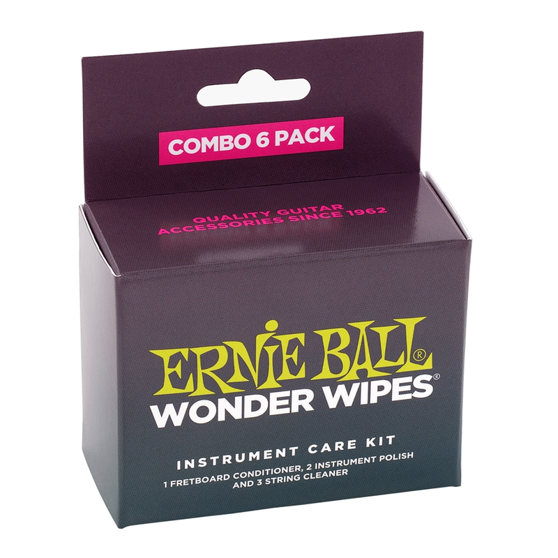 ERNIE BALL - KIT 6 SALVIETTE PER PULIZIA