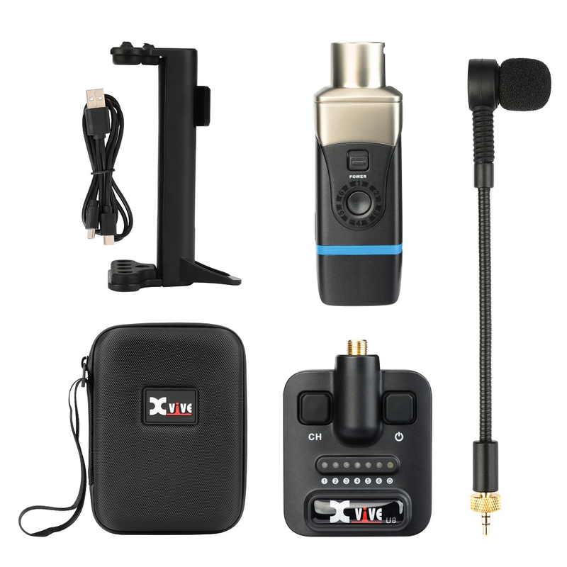 XVIVE - Sistema microfonico wireless digitale per chitarre acustiche