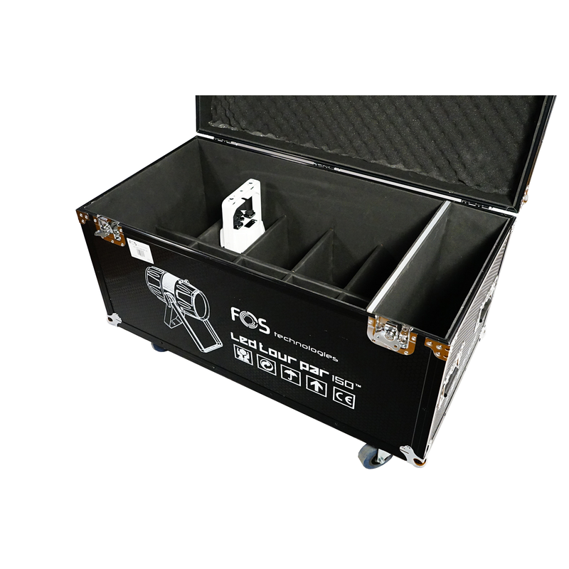 FOS TECHNOLOGIES - Flightcase con ruote per 10 unità di FOS TOUR PAR 150
