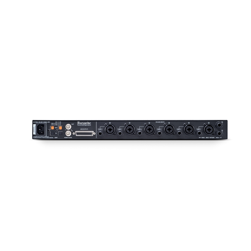 FOCUSRITE - PREAMPLIFICATORE MICROFONICO 8 CANALI E CONVERTITORE AD/DA