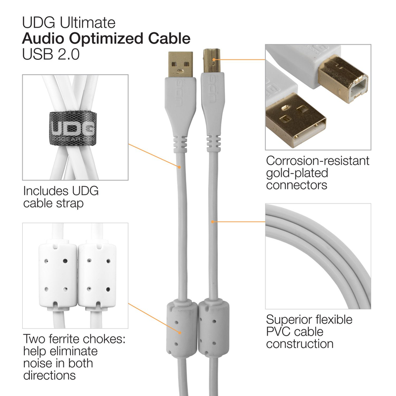 UDG - Cavo USB 2.0 A-B Black da 1mt.