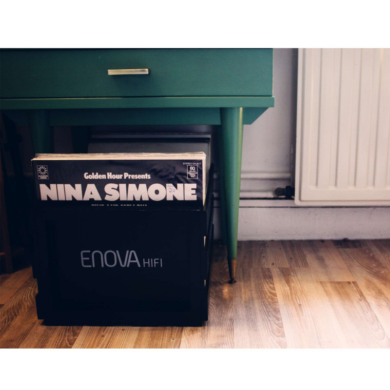 Enova Hifi - 120 Lp Storage Box - Black