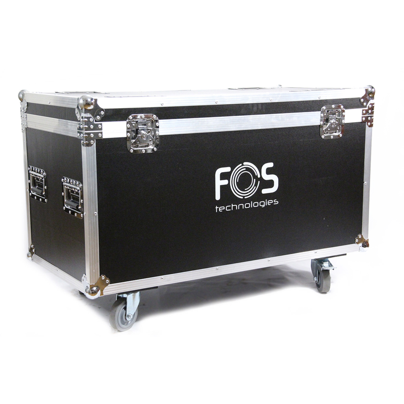 FOS TECHNOLOGIES - Flight case con ruote per 4 unità FAN RGB