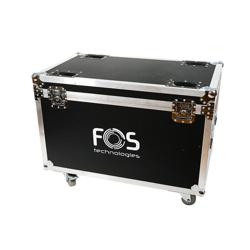 FOS TECHNOLOGIES - Flight Case con ruote per 4 unità Wash 600 HEX