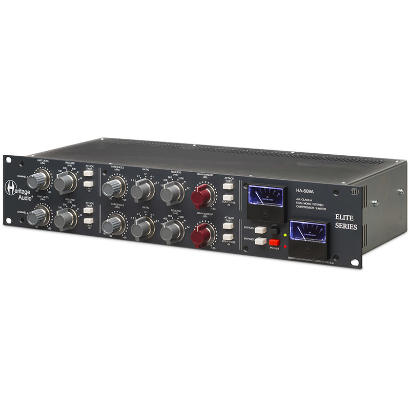 HERITAGE AUDIO - Compressore/limiter a ponte di diodi doppio canale, riedizione del famoso 609