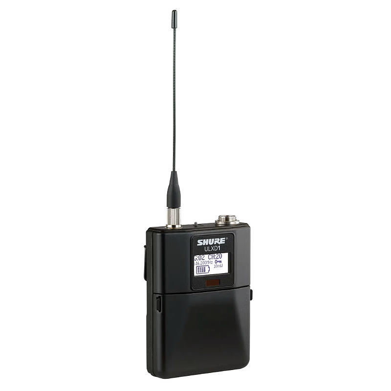 SHURE - Trasmettitore digitale body-pack per serie ULX-D. Banda G51 (470 - 534 MHz)