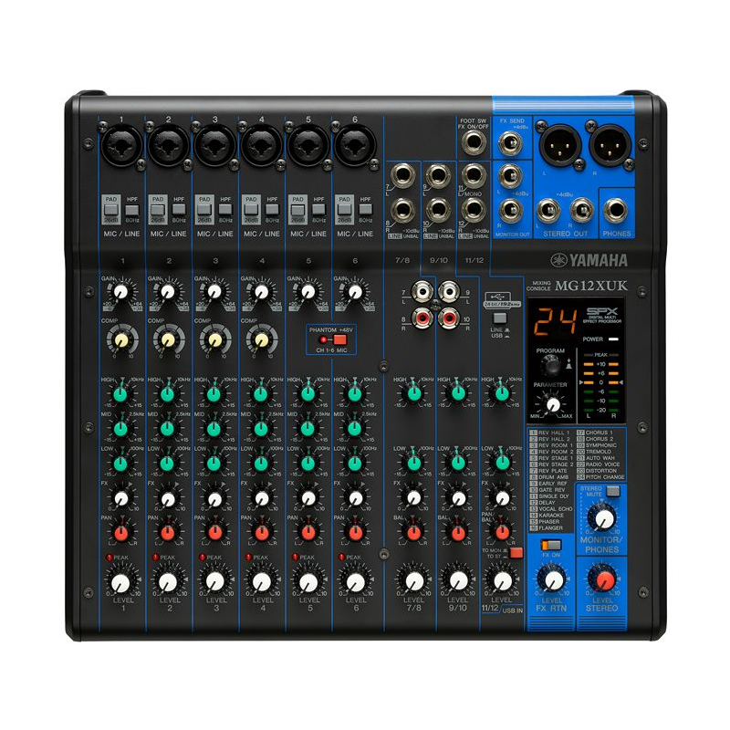 YAMAHA - Mixer Analogico 12 Canali con Effetti