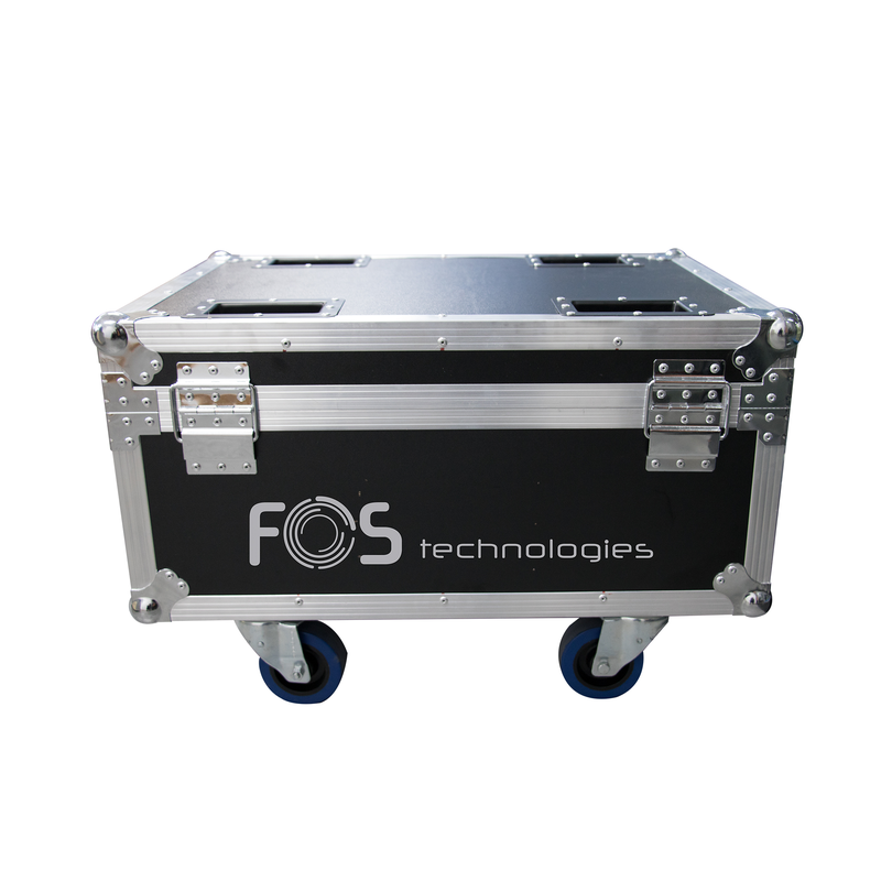 FOS TECHNOLOGIES - Flight Case con ruote per 4 unità Spark Jet PRO con spazio per accessori e console