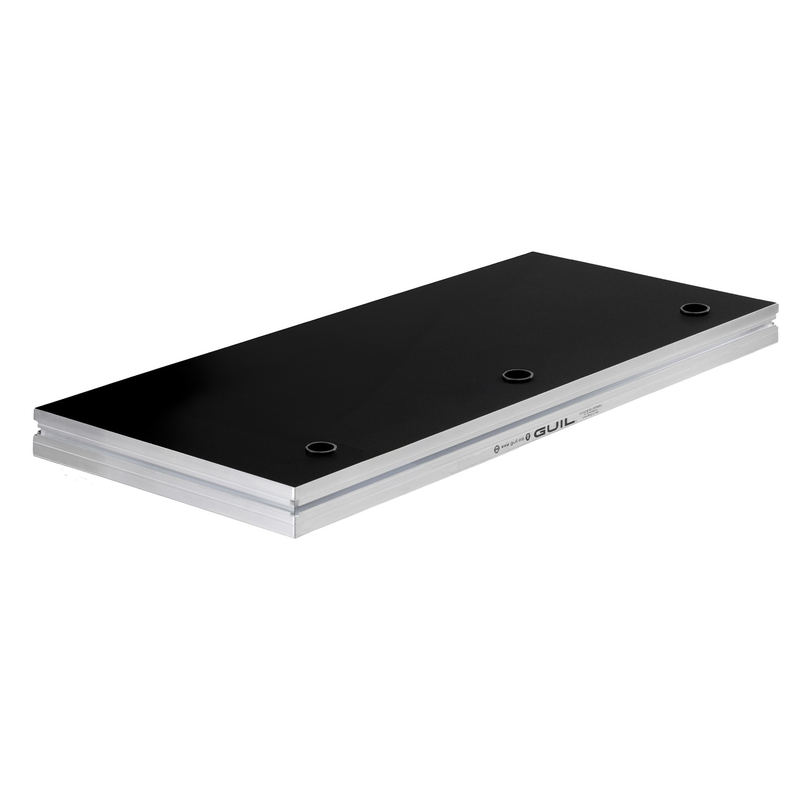 GUIL - Tavolo DJ in alluminio. Dimensioni: 150 x 80 cm